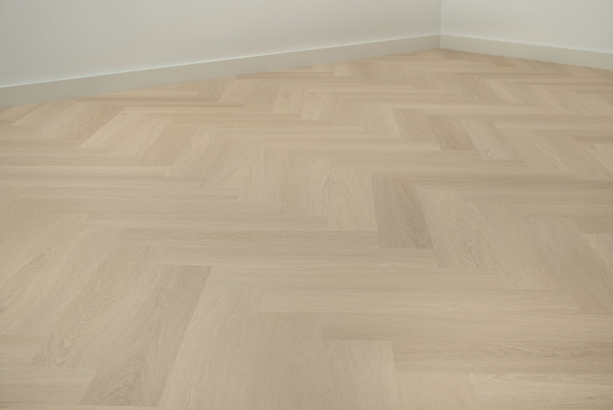 Floer Beige Eiken Visgraat Plak PVC FLR - 3512 - Solza.nl