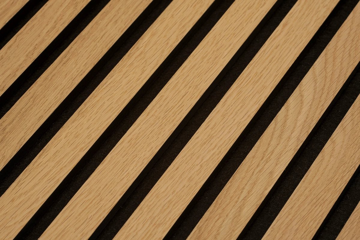 Floer Akupanel Wandpanelen Naturel Eiken - 240 x 60 cm - Akoestische Panelen - Solza.nl