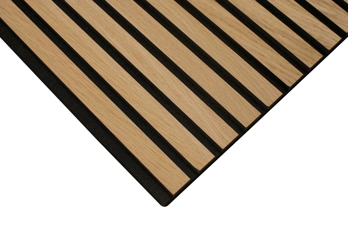 Floer Akupanel Wandpanelen Naturel Eiken - 240 x 60 cm - Akoestische Panelen - Solza.nl