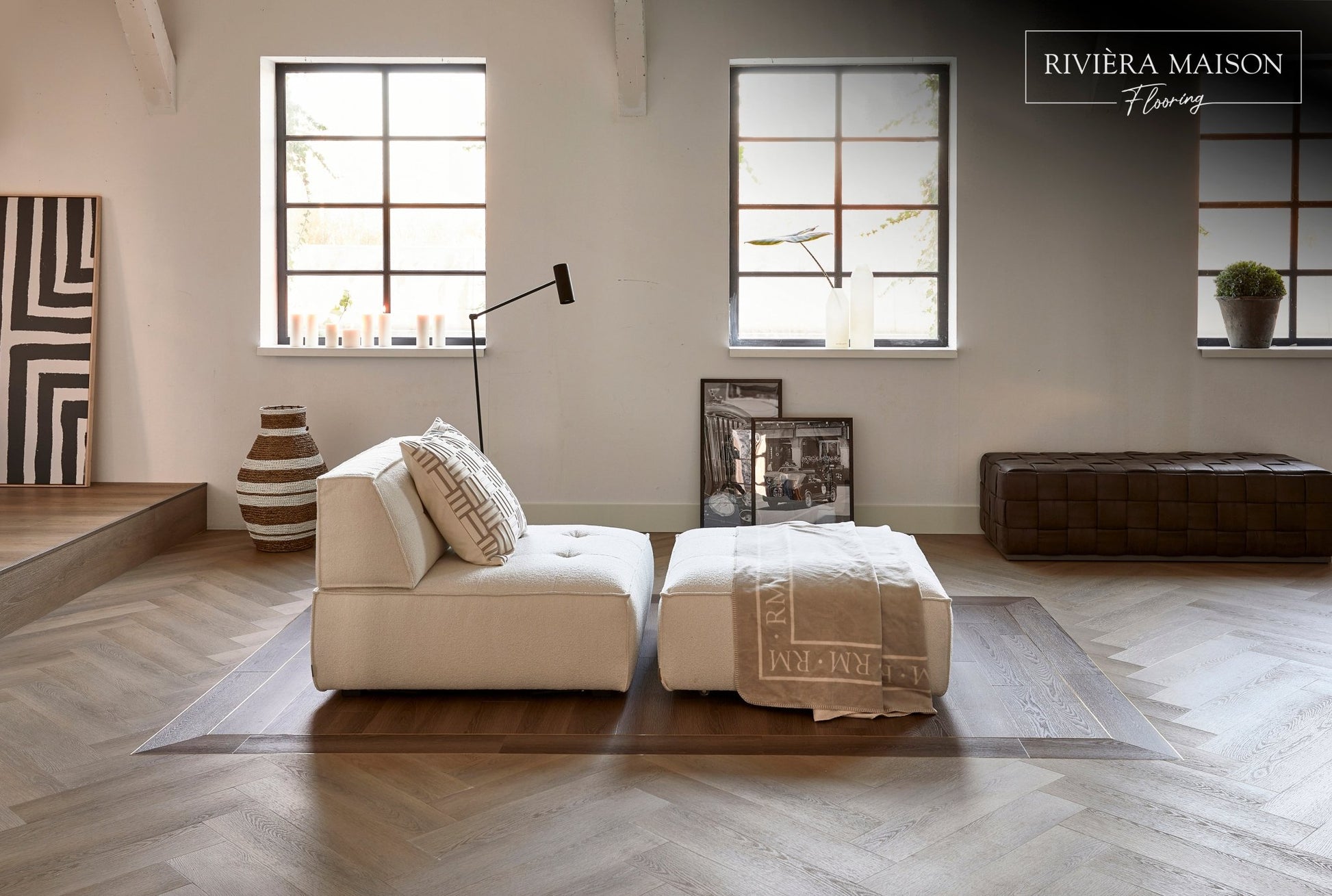 Rivièra Maison The Long Island Collection Long Beach Sand Visgraat/Herringbone 345-255834 - Solza.nl