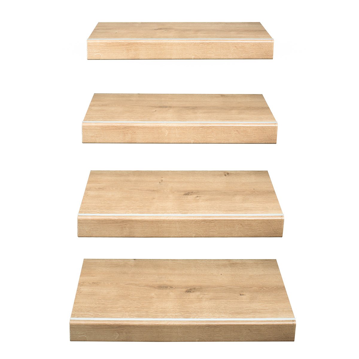 Floer Trap Overzettrede Onbehandelde Eik 145 cm per 2 stuks - Solza
