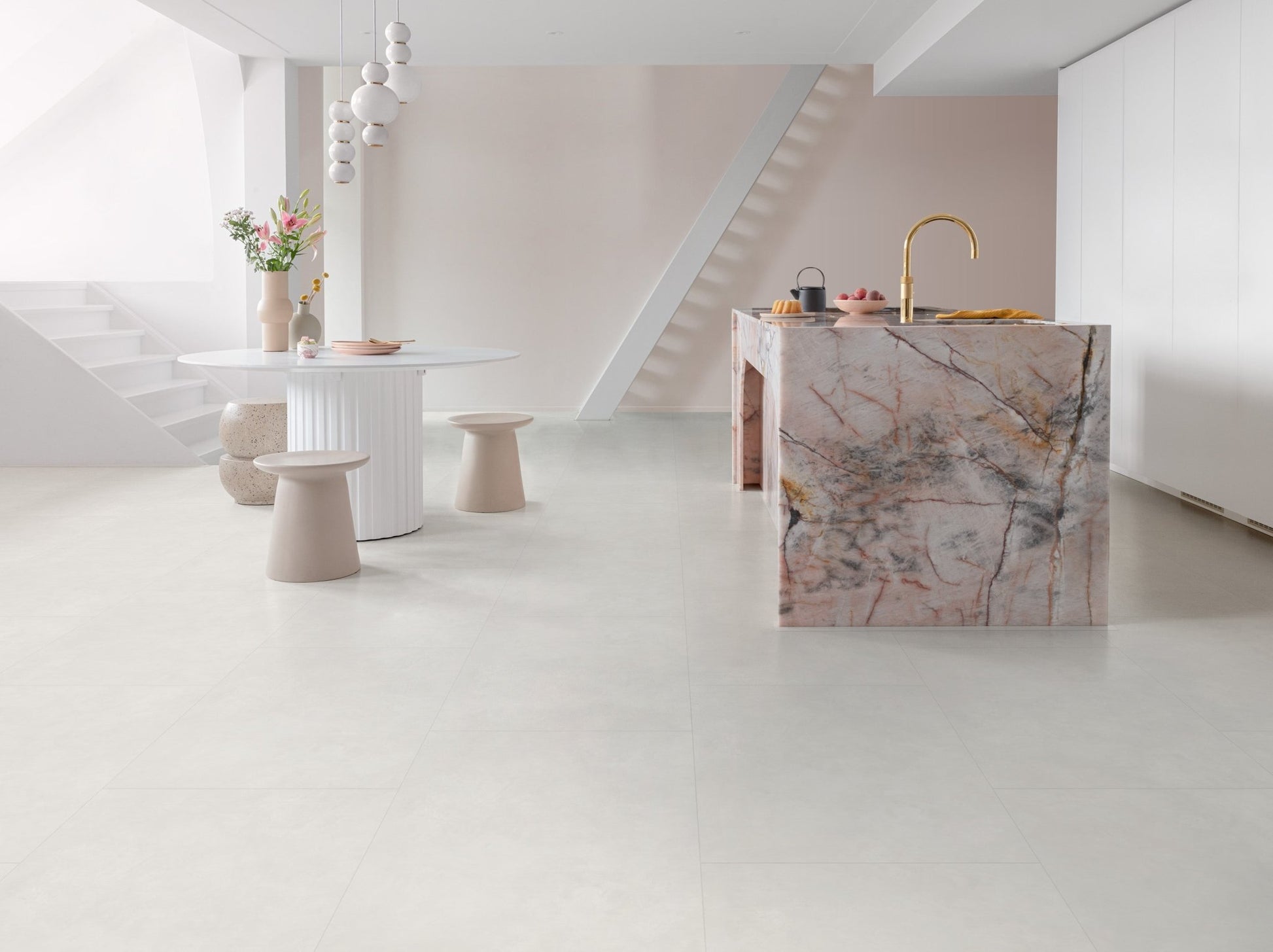 Floorify Grote Tegel Click PVC Coquille F029 - Solza.nl
