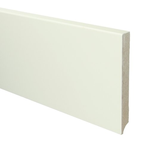 MDF Moderne plint 150x18 wit voorgelakt RAL 9010 - Solza.nl