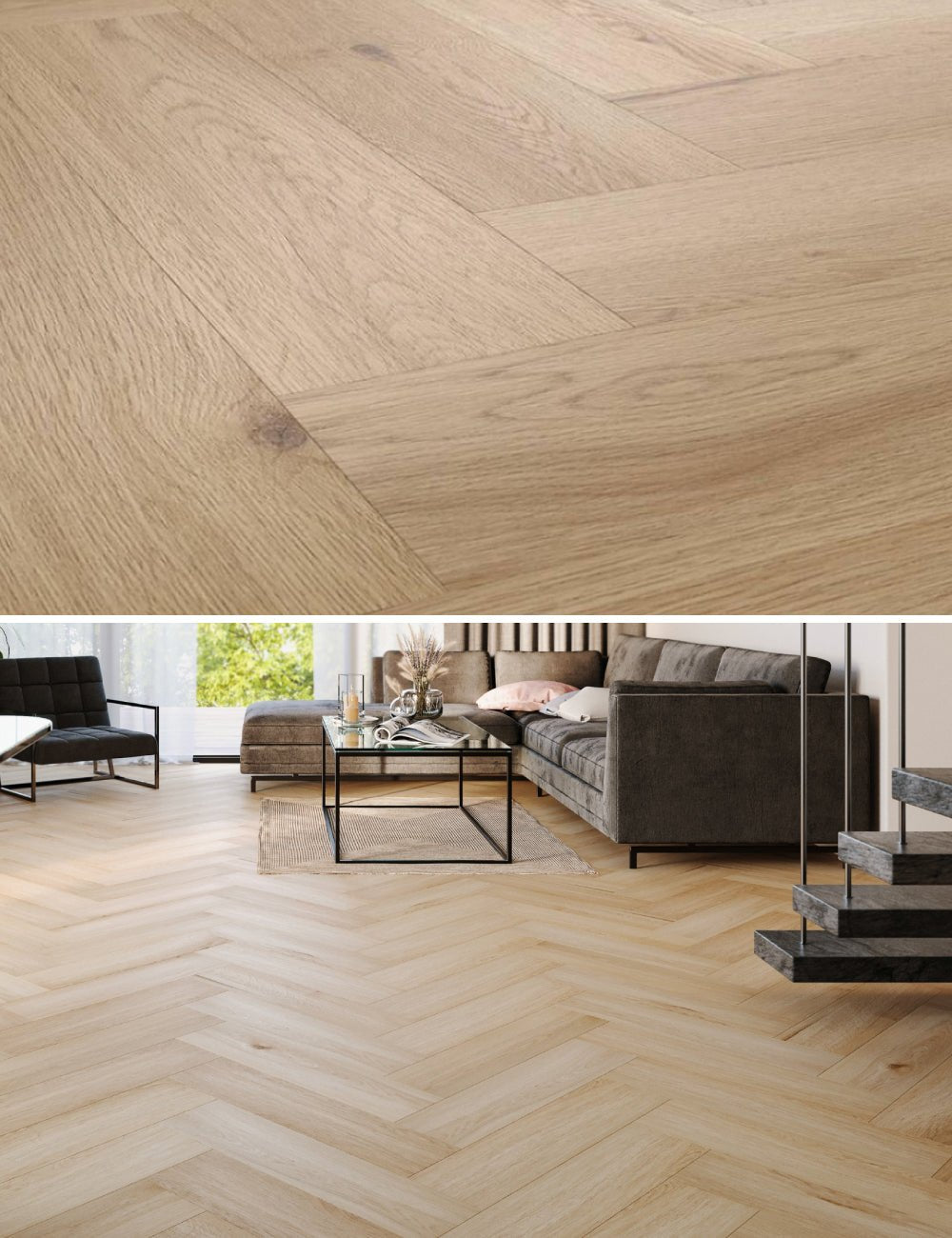 Solza Visgraat Click PVC - Yankee Oak - Solza.nl