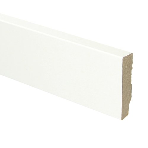 Whiteline plint recht 60x15 wit gefolied - Solza.nl